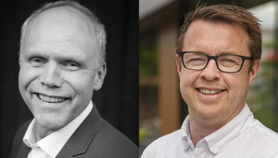 F.V. Prosjektleder i GK, Knut Ivar Grue og forretningsutvikler i GK, Knut Arne Finsmyr har begge stått sentralt i utviklingen av den avanserte datateknologien på Tillertorget.